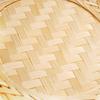 Scalloped Edge Woven Bamboo Tray Round Fruit Snack Serving Tray Bamboo Woven Basket  Fruit Serving