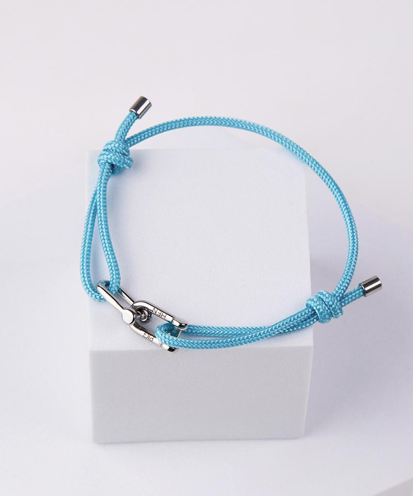 Pig&Hen Dunting Dean Bracelet - Summer Blue X Silver