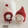 Cute Pompom Knitted Hat Thickened Toddler Beanie Fashion Ear Flap Hat  Outdoor Play