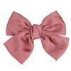 Sweet Women Girls Solid Color Large Bowknot Hairpin Hair Clip Headwear Accessory