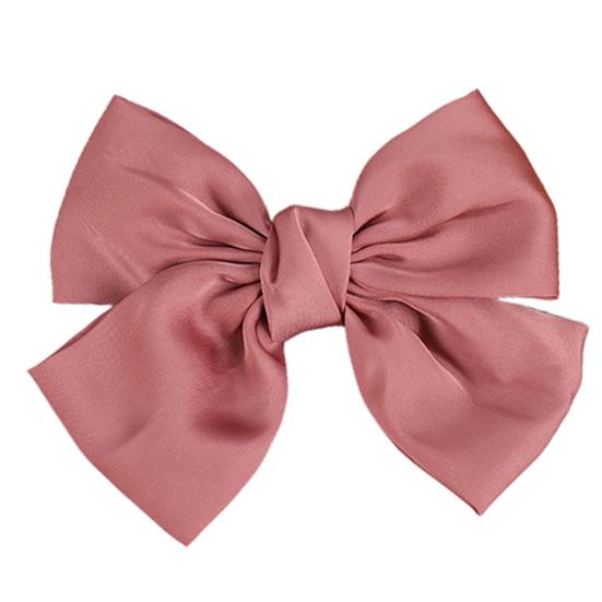 Sweet Women Girls Solid Color Large Bowknot Hairpin Hair Clip Headwear Accessory