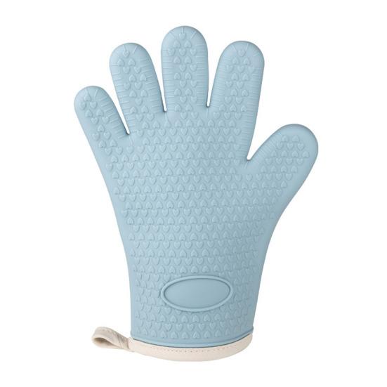 Silicone Oven Mitts Heat Resistant Anti-scald Gloves Non-slip Grip Microwave Safe Mitts