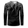Women O Neck Long Sleeve 3d Print T Shirt