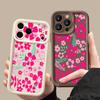 Transparent Soft TPU Back Cover For iPhone 17 Pro Max Air 16 15 Pro Max 14 13 12 Pro Max 11 Cartoon Flowers Printed Phone Cover