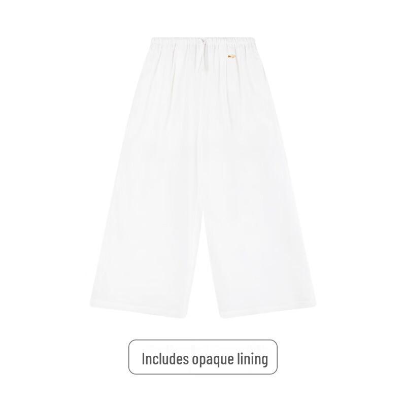 Lässige lange Hose für Mädchen aus Leinenmischung