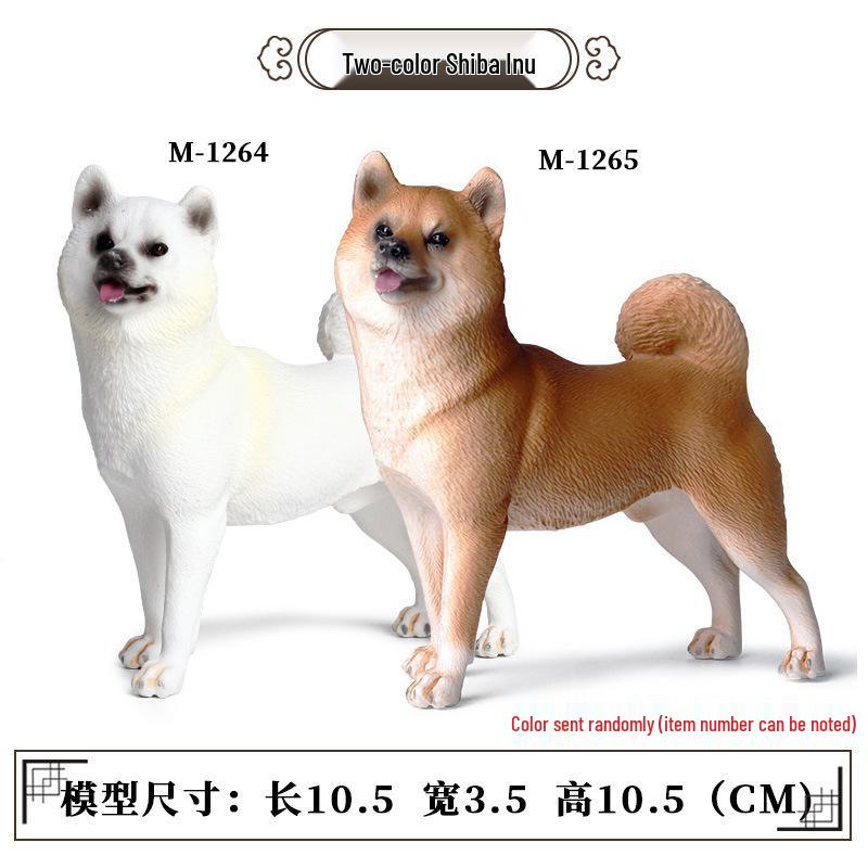 Large Shiba Inu Akita Inu Dog Figurine Model Toy Ornament