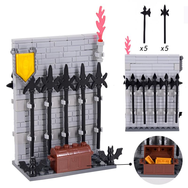 Mittelalter Burg Königlicher König Ritter Rom Spartacus Streitwagen Belagerungsmaschine Modell Bausteine Ziegel Spielzeug für Kinder Geschenk