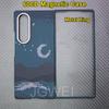For Samsung Galaxy Z Fold 7 Carbon Case 600d Kevlar Aramid Fiber Fabric Ultra Thin Hard Cover Magnetic balckSlimlightred Premium