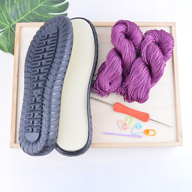 

Літня прохолода DIY Hook Soles Hook Line Anti-kick Soft Bottom Soles + Hollow Line Slippers Sandals DIY Hand-That Shoes Material 43