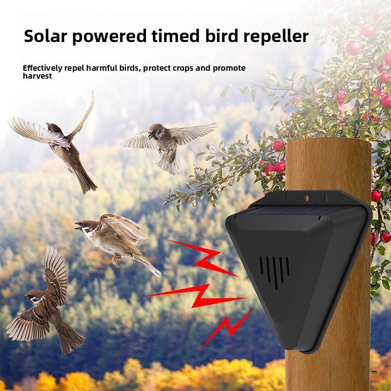 Solar Bird Repeller Outdoor Garden Bird Deterrent Ip55 Waterproof For Farm And Balcony Use