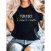 Womens Plus Size Fun Fact I Dont Care Letter Print T Shirt Stretchy Round Neck Short Sleeve Spring Summer Machine Washable Casual Top