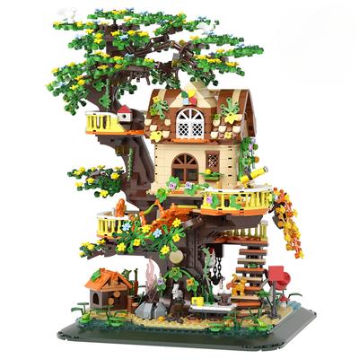 Tree House Model Building Blocks Set 3196 PCS Forest House Building Brick Street View Sets Kit Gift for Kids Adults