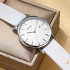 BUREI Men's Watch Simple Stylish Waterproof Analog Watch Popular Brand Men's Watch (White-1)