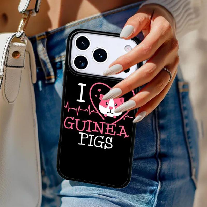 Cartoon Meerschweinchen Handyhülle Für iPhone 17 Air 14 15 13 12 Max Hülle Für Apple 14 15 16 16e 11 Pro Max Plus Hülle