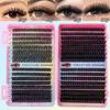 10-16mm False Eyelashes Natural Look Eyelash Extension Kit Cluster Lashes Kit  Makeup Tool