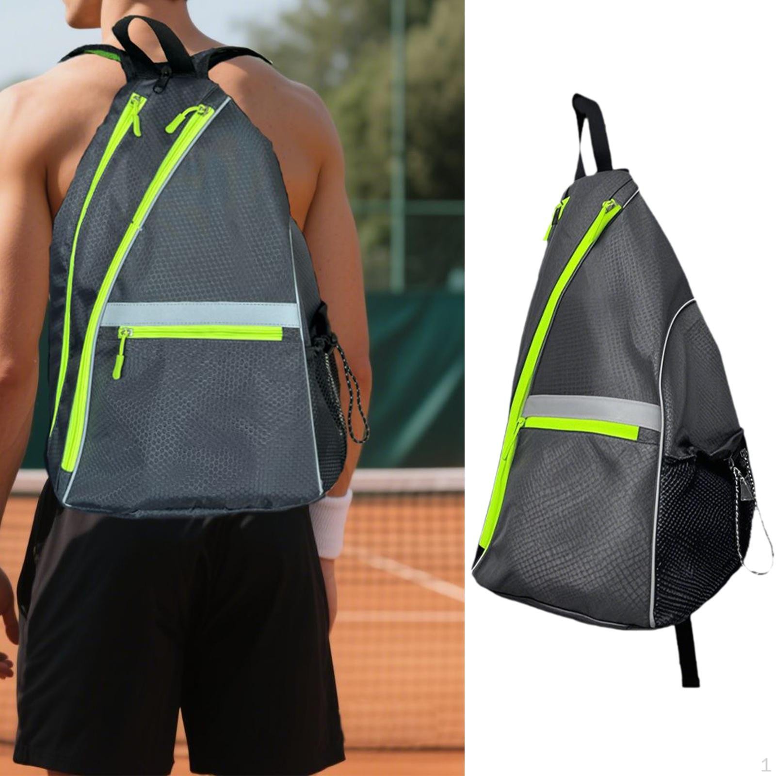 

Рюкзак Pickleball Теннисные сумки для хранения Портативная сумка для оборудования Сумка через плечо Light Black