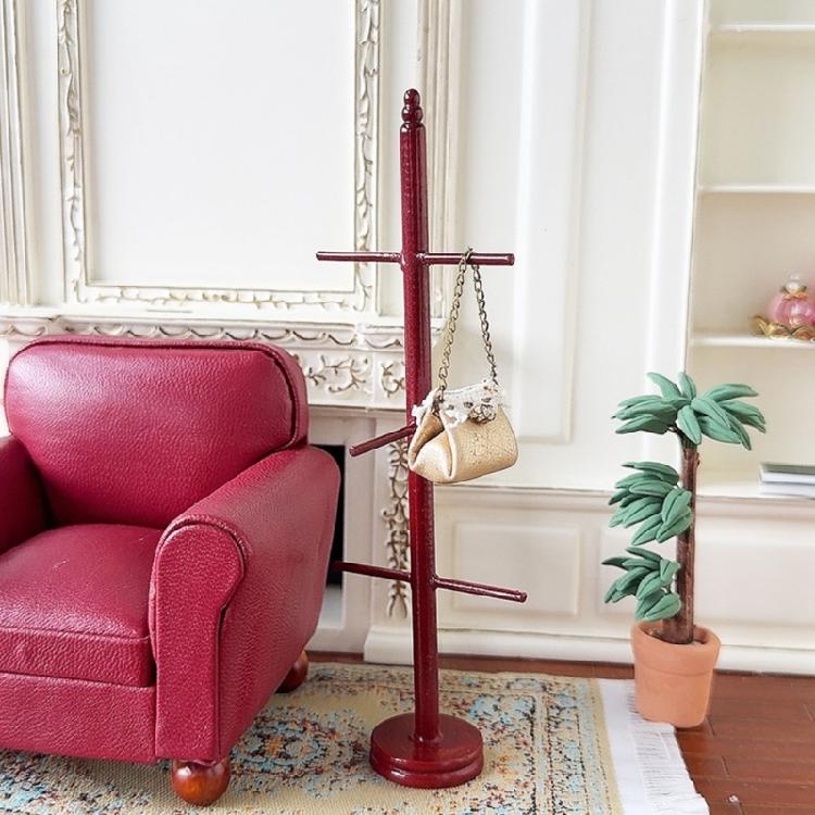 Realistic Miniature Hanger Coat Organizer For Craft Model Project 1/12 Scale Doll House Furniture Scene Landscape Kits