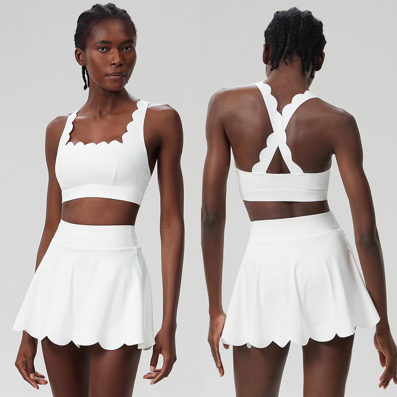 Women Summer Tennis Clothes Solid Color