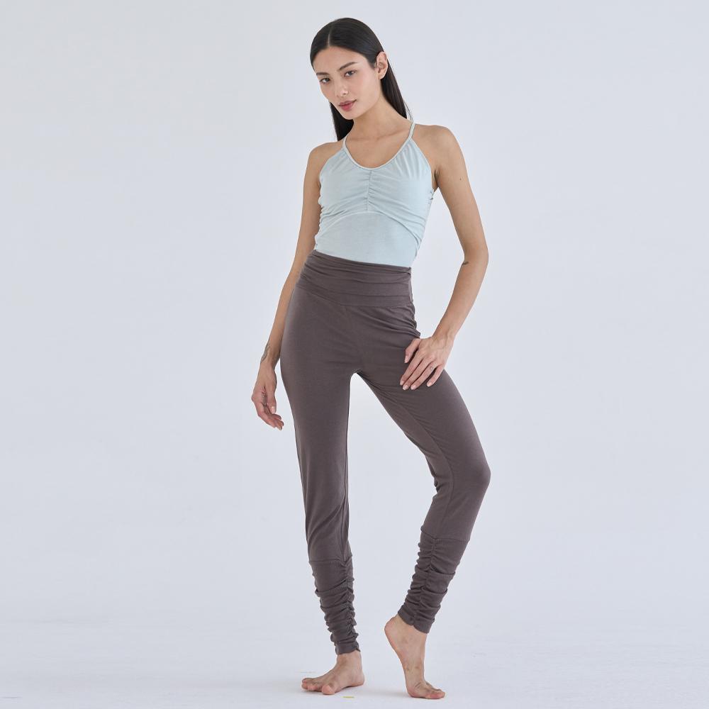 OZEZ Ozpn2110 Modal Legging Jogger Pants - Mocha Brown