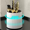 Kitchen Rotating Knife Holder Cutlery Storage Utensil Organizer Multi-Function with Drainage Chopsticks Rack Kitchen Organizer