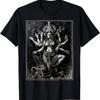 Men's Kali Goddess T-Shirt Hindu Iconography with Kali's Deity Design Black Indian Art Print Shirt Polyester Quick-dry