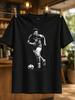 Classic Number 10 Soccer And Running Player With Ball Minimal Vintage Football Silhouette Style Unisex All Tshirt