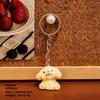 Portachiavi in Resina Peluche Cucciolo Cartone Animato, Ciondolo Decorativo Carino per Borsa Studente, Portachiavi Cuore da Ragazza