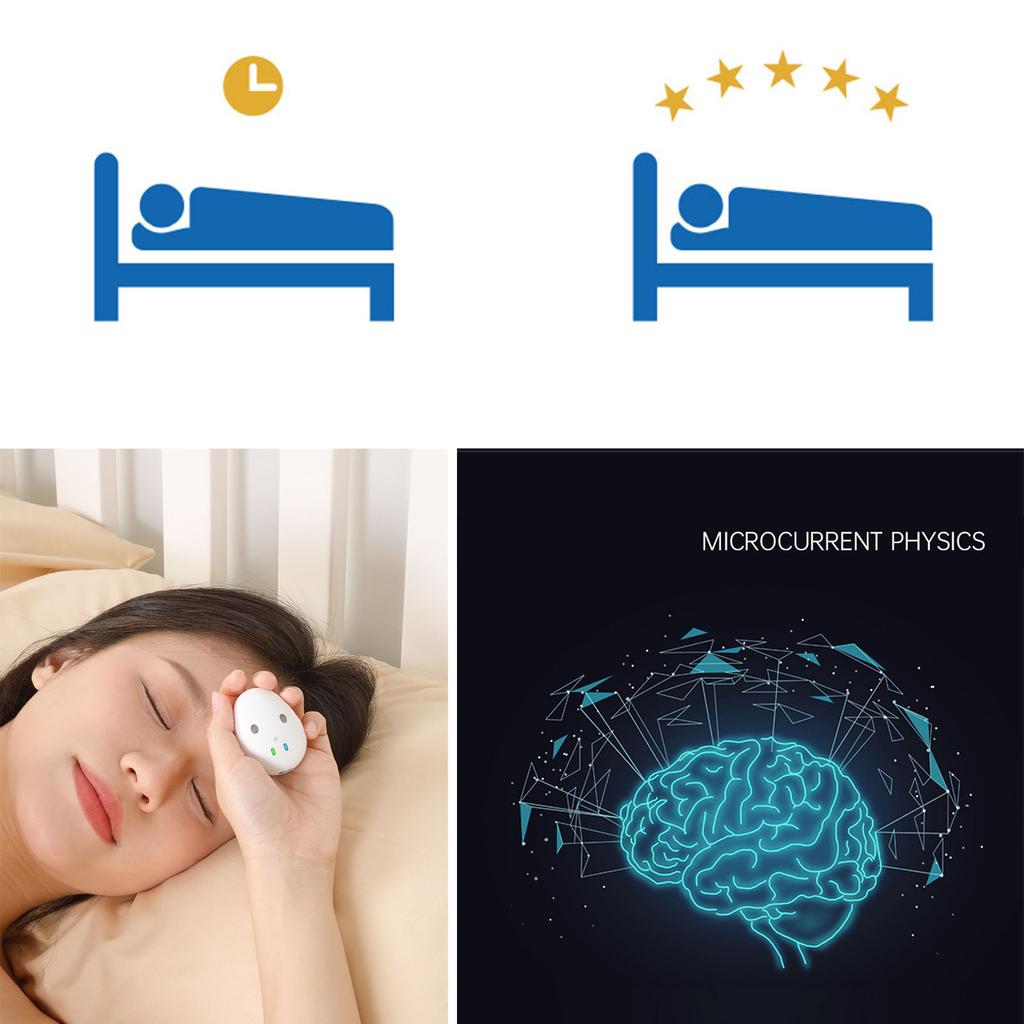 Aide au sommeil Portable Micro-courant Instrument de sommeil intelligent Anxiété Dépression Endormissement rapide Insomnie Artefact