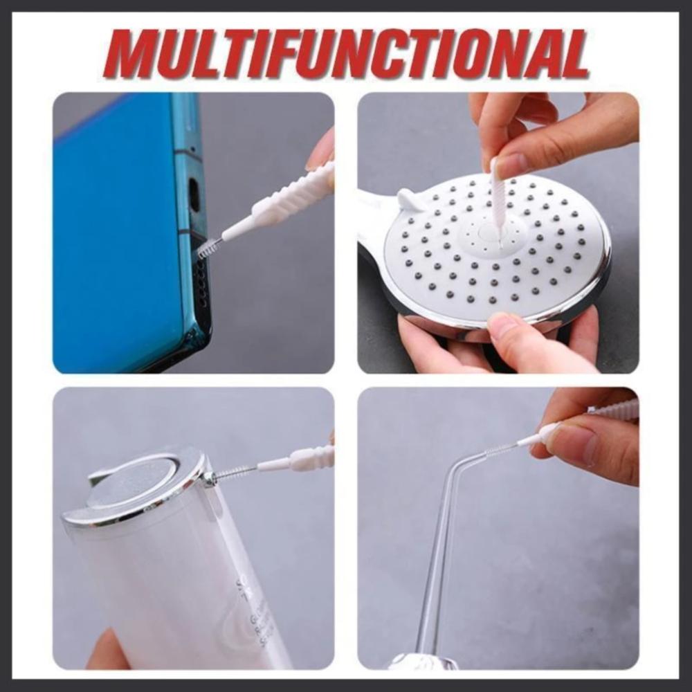 Spazzola per pulizia soffione doccia Ugello bagno Beccuccio Lavaggio Mini spazzola anti intasamento Pori Foro telefono Detergente per spazzole Spin Scrubber