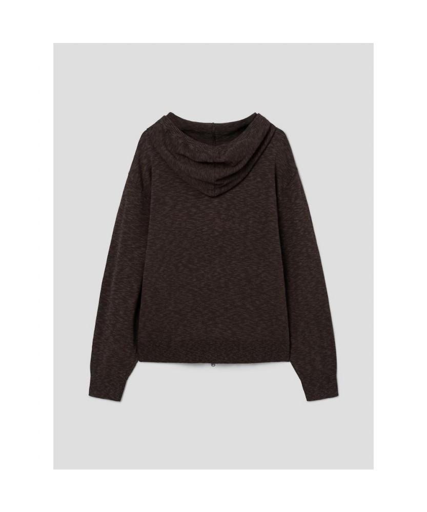 8Seconds Light Hooded Zip-Up Cardigan Brown