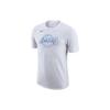 Nike Los Angeles Lakers Logo Alphabet Printing Round Neck Short Sleeve White Men's CT9445-100