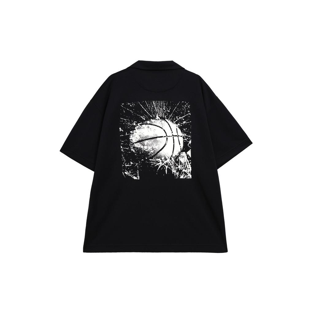Nike Camicie Uomo Nere Collo a Rever Moderato Altro FB6985-010