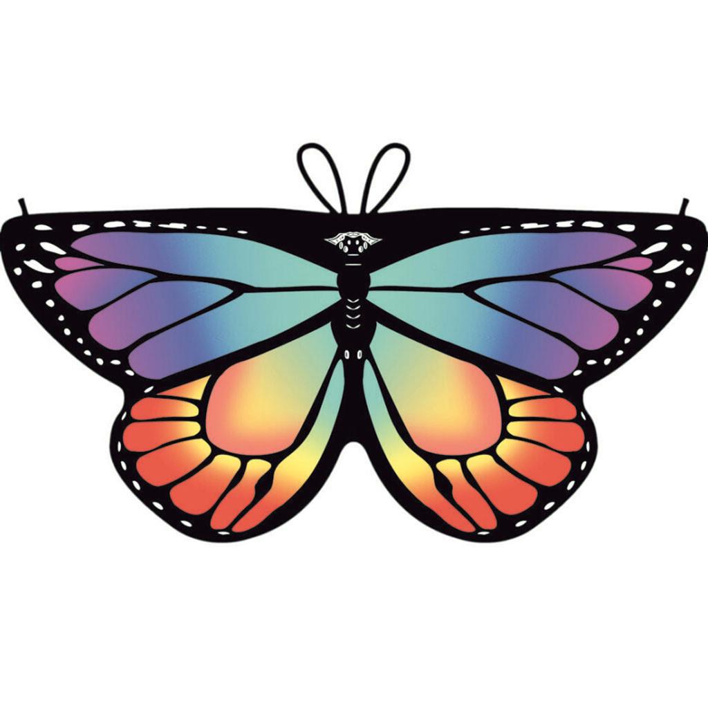 

Дитина, діти, хлопчики, дівчата, хустка з принтом богемних метеликів, аксесуар для костюма з пашміни