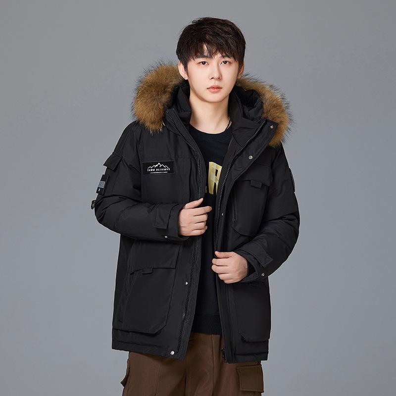 Unisex Winter 2025 Parka: Trendy, Thick, Warm Workwear Ski Jacket for Couples