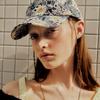 Poesiedame FLORAL APPLIQUE CAMP CAP