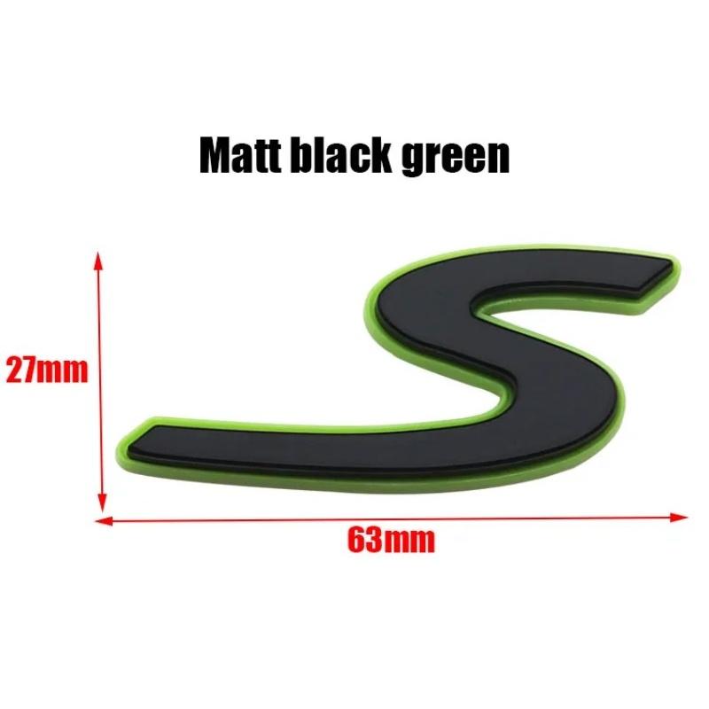 1pcs 3D S Car Emblem Badge Sticker Styling Accessories