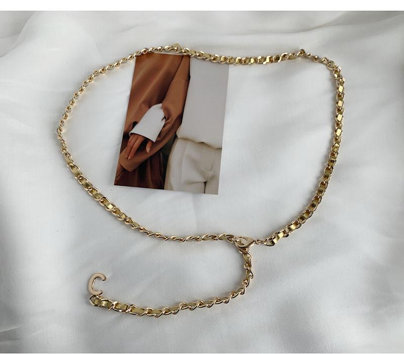 

Waist Versatile Womens Chain In Fashionable Gold Metal Perfect For Any Attire золотой