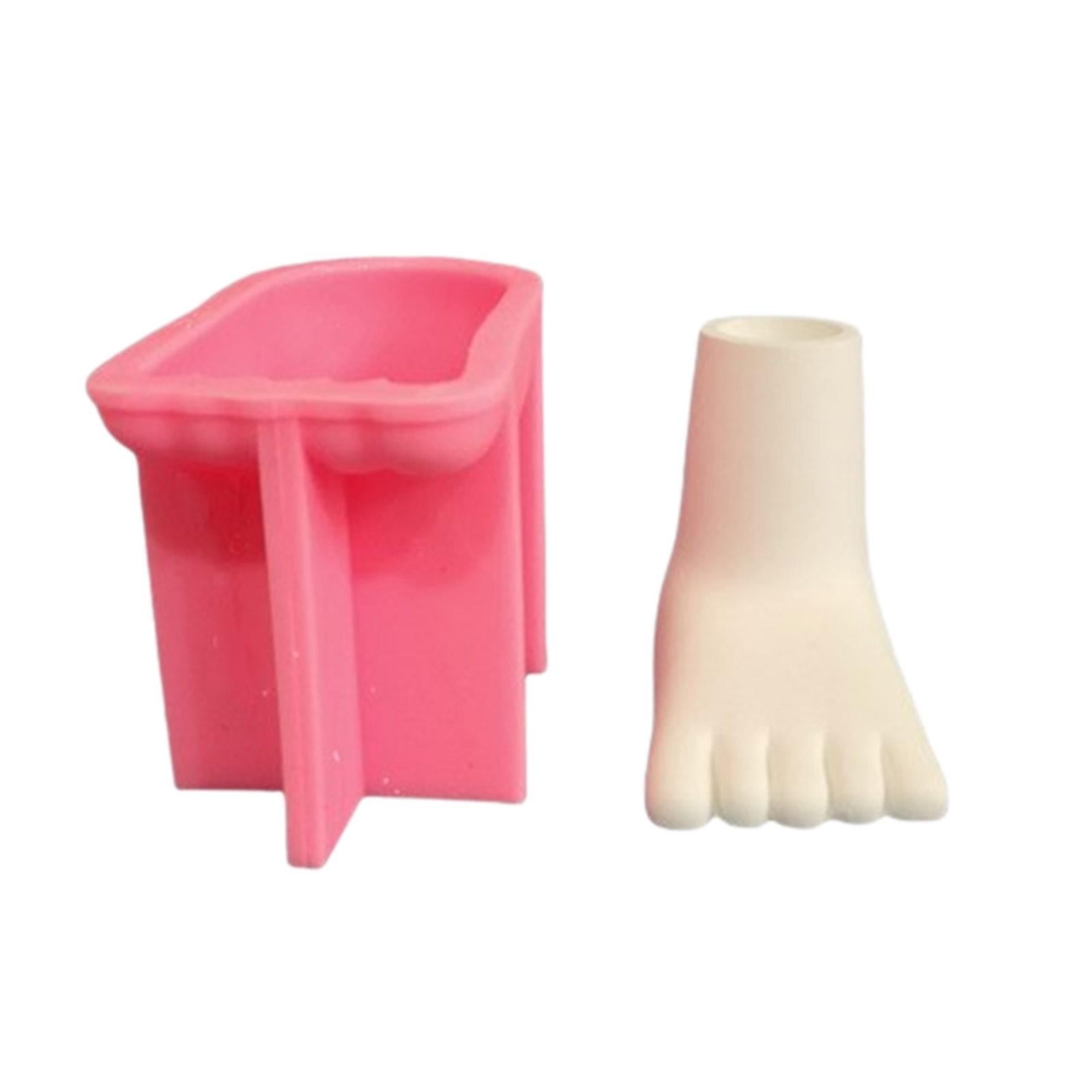 

Форма для подсвечника в форме стопы Гибкие силиконовые формы для подсвечников Ручная работа Бетонный горшок Цементная форма для энтузиастов right