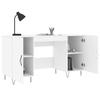 VidaXL Bureau blanc 140x50x75 cm bois d'ingénierie 829540
