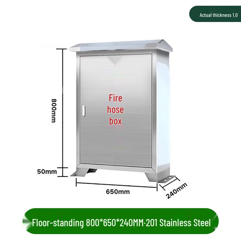 Aokewen Sloped Top Stainless Steel Fire Hose Box
