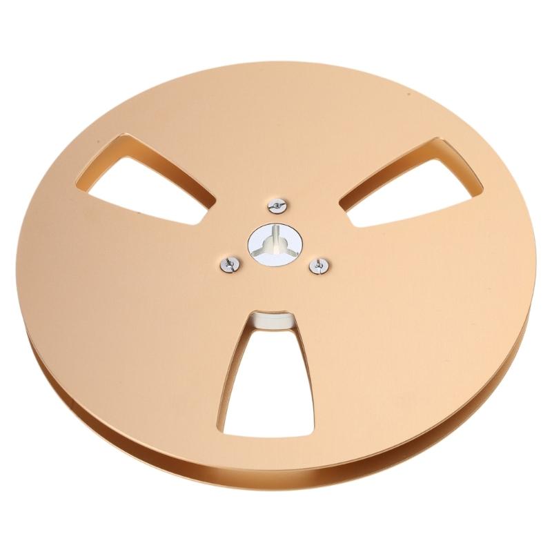 7Inches Magnetic Tape Spool Aluminum Tape Reel with 3 Holes Open Reel Audio Aluminum Takeup Reel 7'' Multi-Color