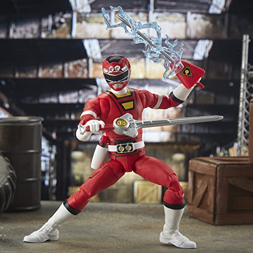 Power Rangers Lightning Collection Turbo Red Ranger 6-Zoll Premium Sammler-Actionfigur Spielzeug mit Zubehör, Ab 4 Jahren