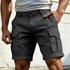 Pantalones Cortos Cargo para Hombre Diseño de Múltiples Bolsillos Corte Holgado Estilo Casual Tejido Duradero para Actividades al Aire Libre