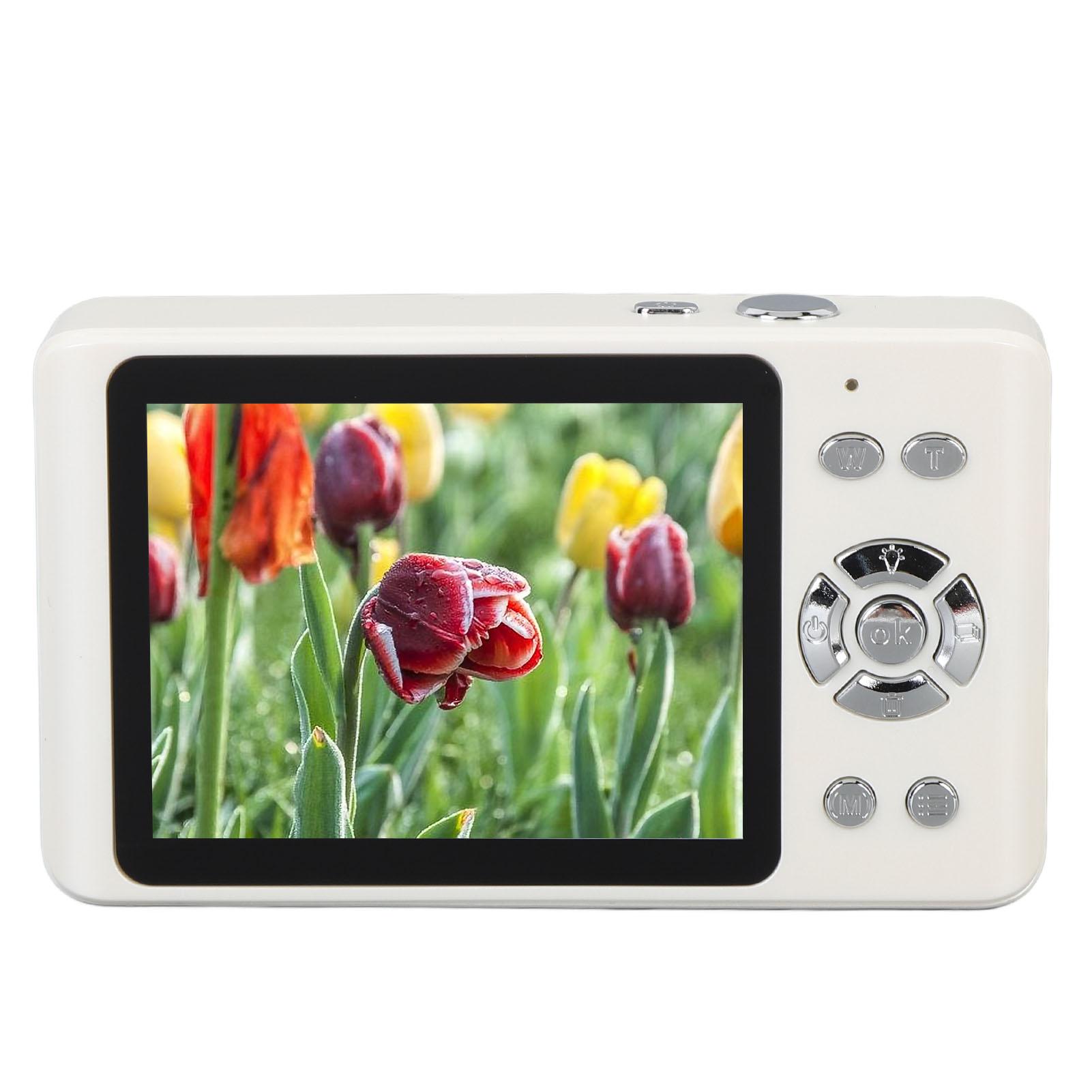 

4K 64МП Цифрова камера Автофокус Компактна камера типу наведи та знімай з 18-кратним цифровим зумом 2,8 дюйма білий