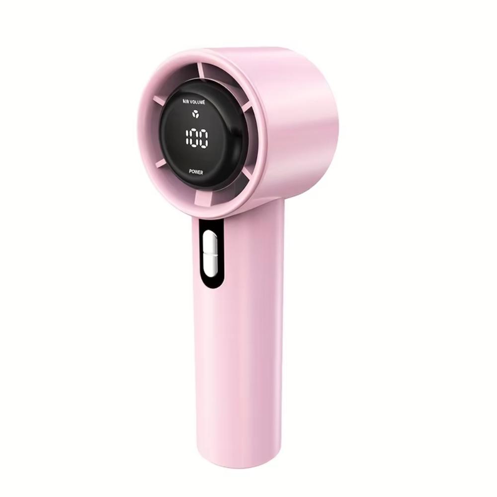 Portable Handheld Turbo Fan High-capacity Lithium Battery Personal Fan Motor Adjustable 100 Gears for Indoor and Outdoor Use