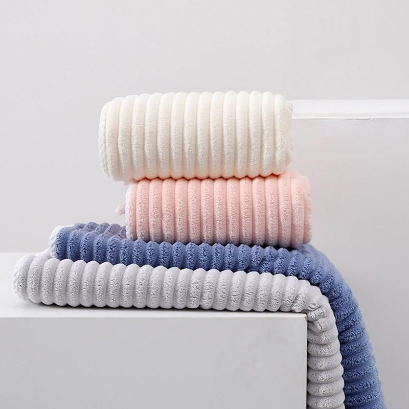 Coral Long Thickened Bath Towel Barbershop Headscarf Beauty Salon Face Towel