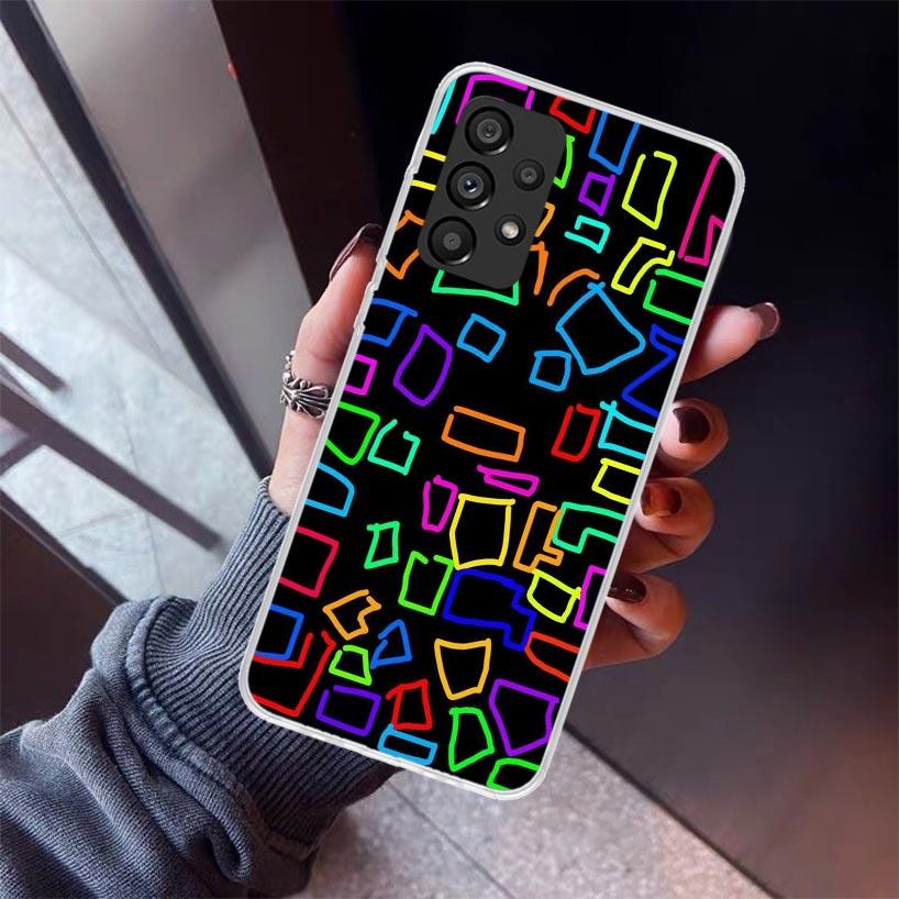 Simple Pattern Graffiti Phone Case For Samsung Galaxy A17 A16 A15 A14 A13 A57 A56 A55 A54 A53 A37 A36 A35 A34 A33 A26 A25 A24 A2
