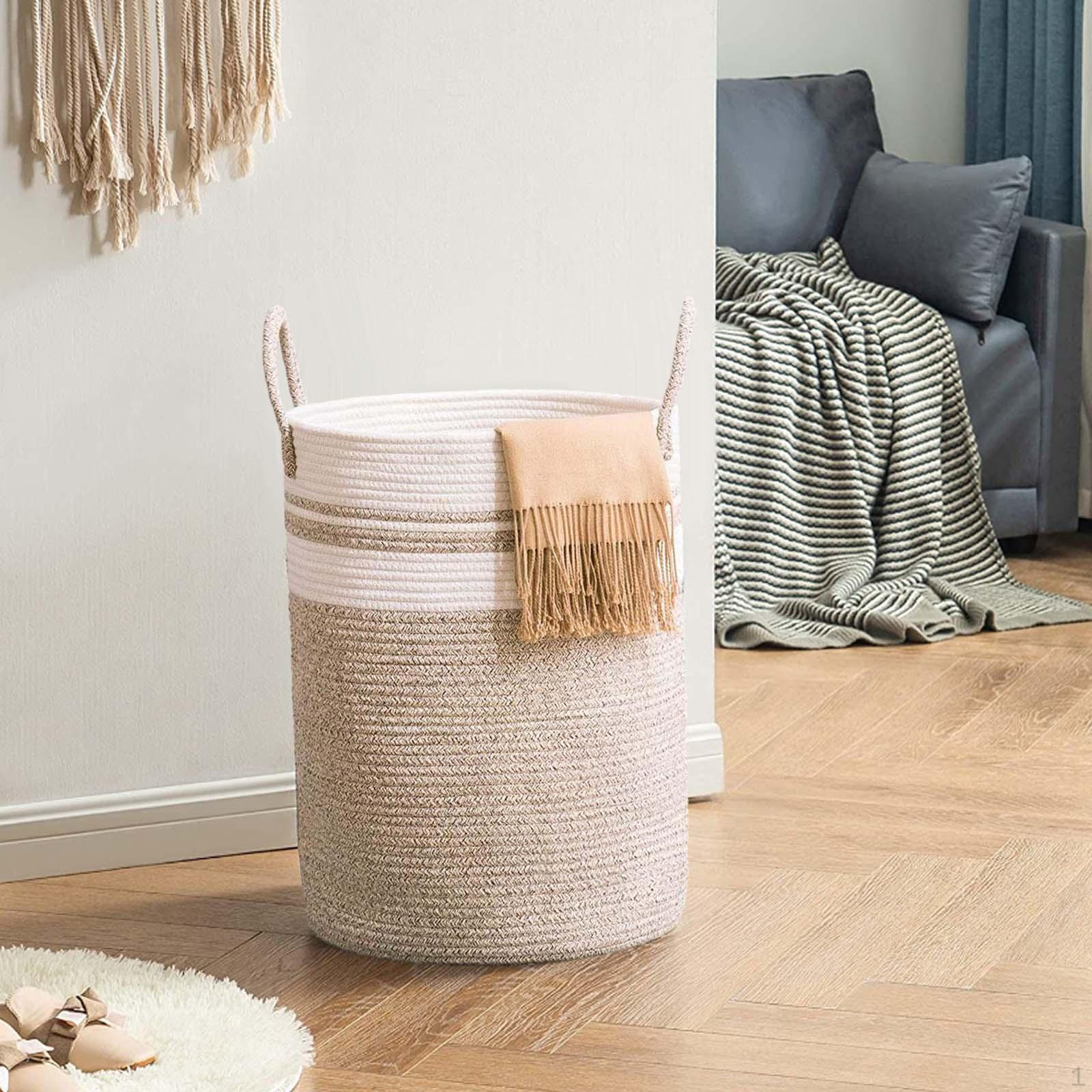 

Корзина для детских игрушек, корзина для хранения одежды, плетеная корзина для белья в стиле бохо для ванной комнаты