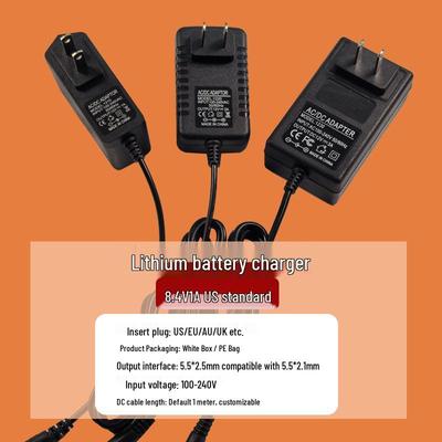 8.4V 1A Lithium Battery Charger for Household Appliances and Beauty Instruments (18650 Polymer)