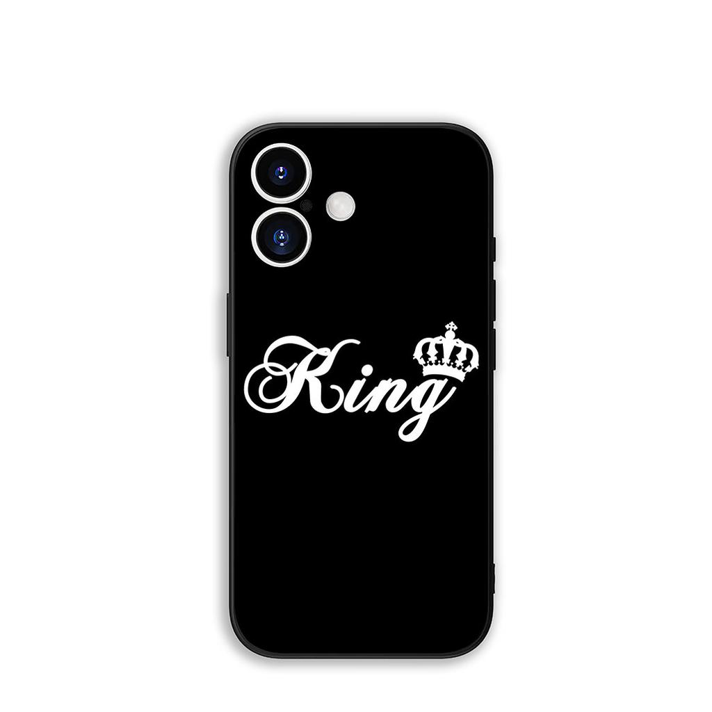 For Samsung Galaxy A55 A54 A25 A36 A17 A26 A35 A33 A34 A14 A37 S8 S9 S20 S21 FE S10 Plus Case Queen King Couple Novelty Fundas